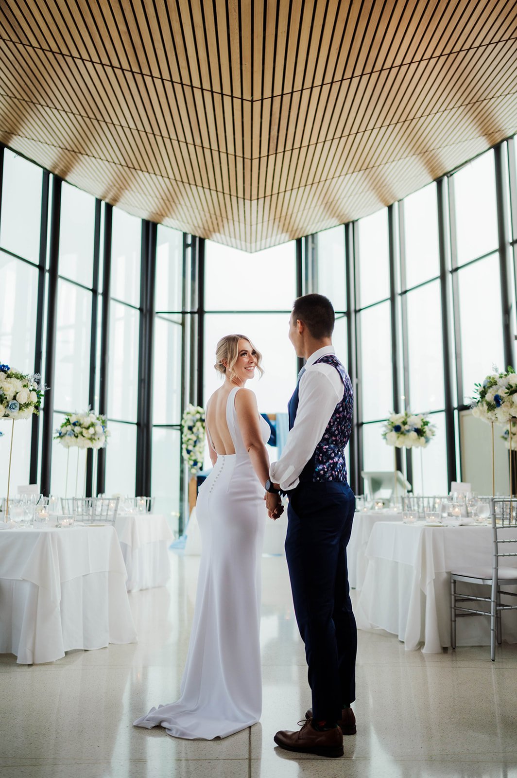 Stephanie & Eldon on their wedding day